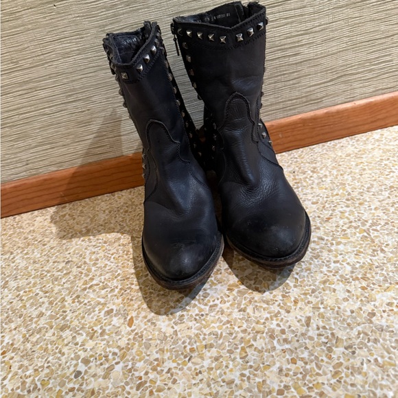 LIBERTY Black Studded Ankle Booties - Picture 5 of 5